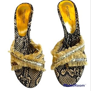 DOLCE & GABBANA high heel sandals, size 38 1/2, never worn